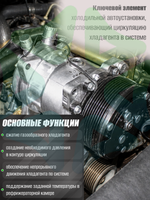 Компрессор 7H15 A2 24V вертикальные выходы для автокондиционеров и рефрижераторов