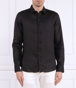 Льняная рубашка LS ISLAND GUESS - черный(M2YH44 WERX0)