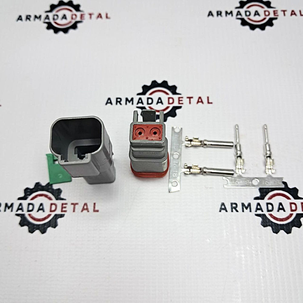 Разъем межжгутовой серии DEUTSCH DT 2-х контактный | DT06-2S+DT04-2P | Аналог