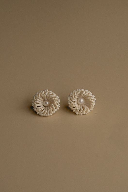 Серьги "Осенние цветы" / Beaded Breakfast