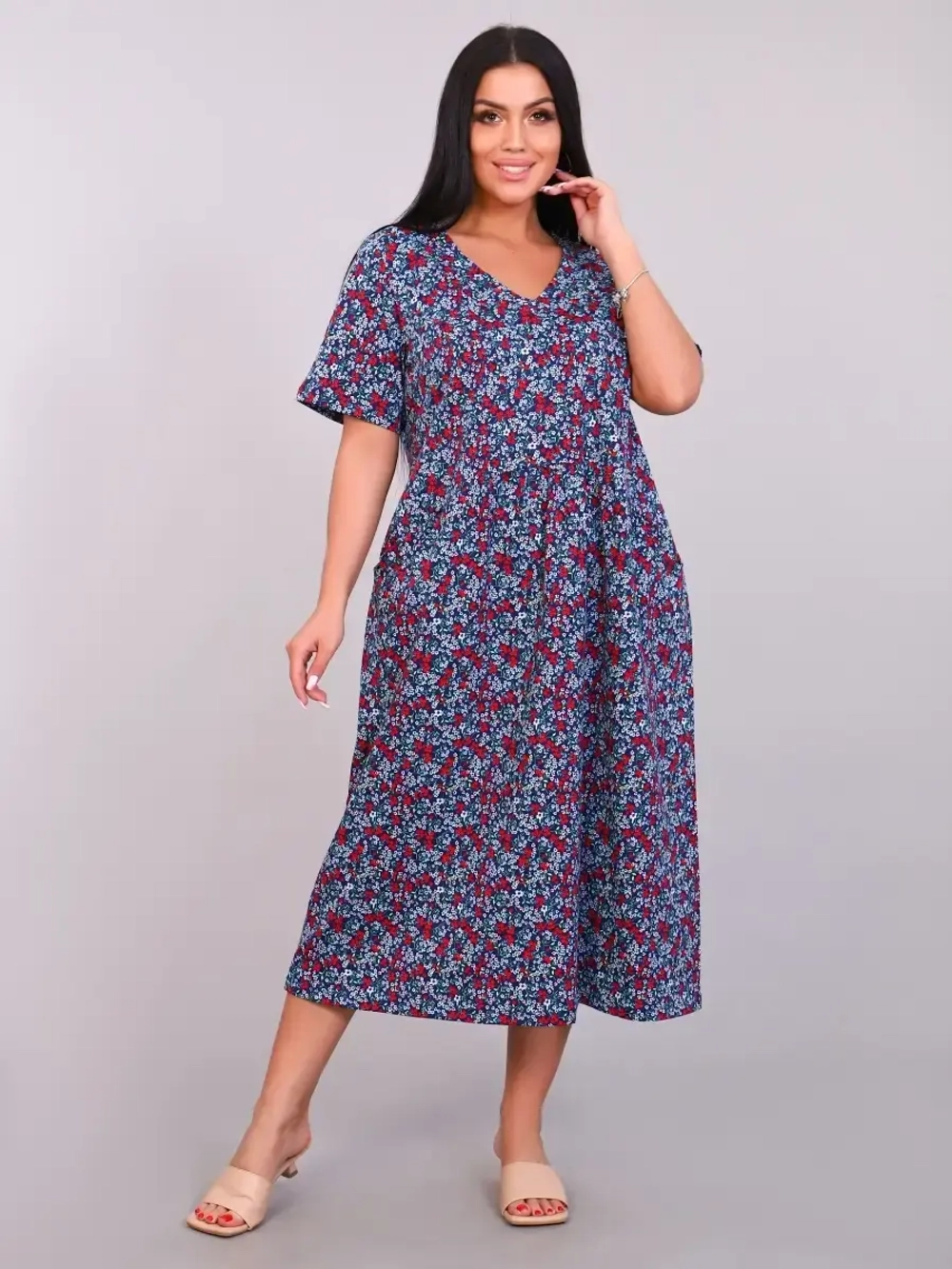 Платье бохо большие размеры