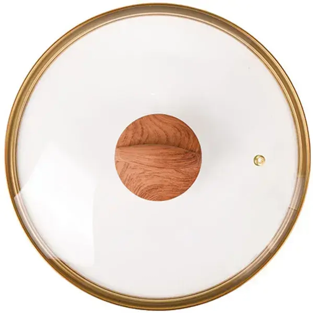 Сковорода 24*6см «Granit ultra» (black-gold) со съемной ручкой и стекл. крышкой сгбг243а