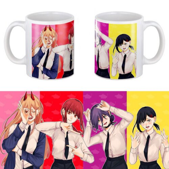 Кружка керамическая Человек-Бензопила женские персонажи Chainsaw Man , 330 мл