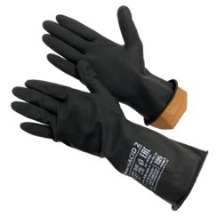 Перчатки Gward ACID2 усиленные, резиновые, технические, КЩС тип 2+