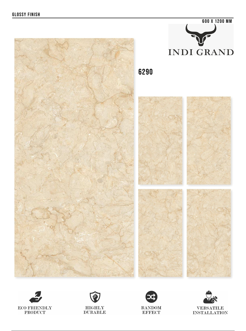 Керамогранит glossy №3 60х120, 6290