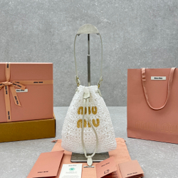 Miu Miu Woven Fabric Mini Bag