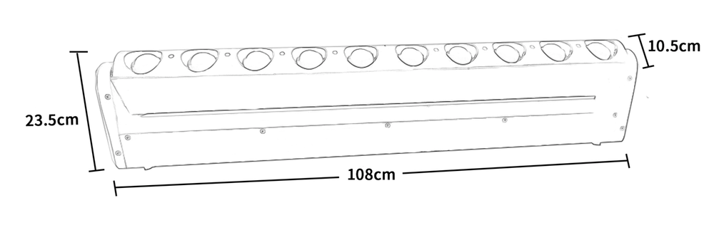 FT-G10 10x40W LED RGBW 4-IN-1