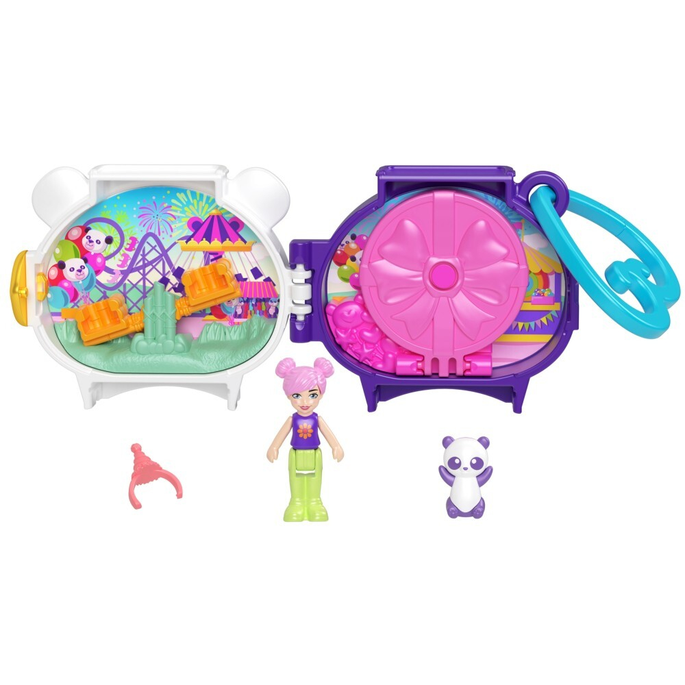 Polly Pocket - PANDA компактный набор с куклой + аксессуары HRD38
