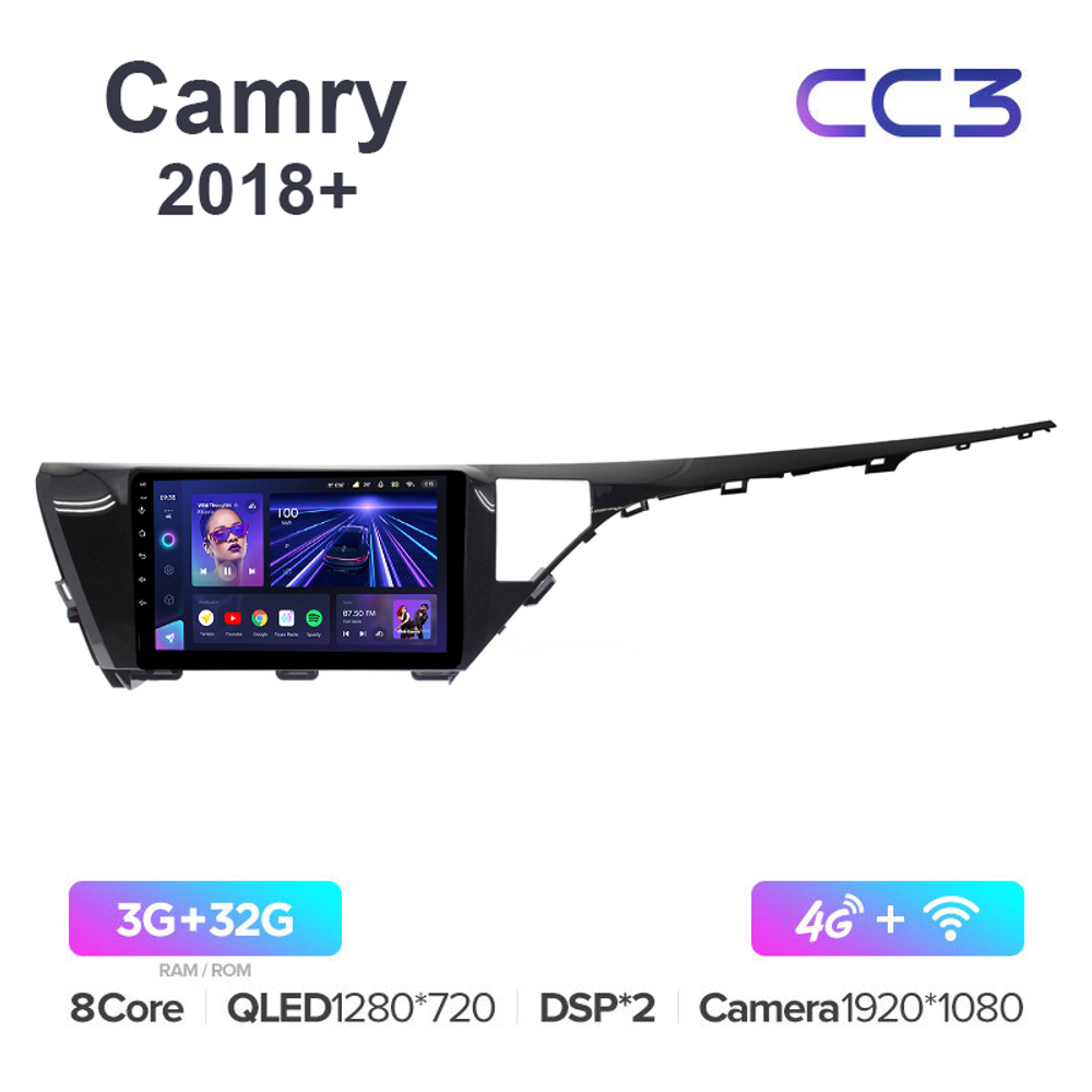 Teyes CC3 10,2"для Toyota Camry 2018+