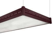 Лампа плоская светодиодная "Turnus" (махагон, серебристый отражатель, 305х66х10см)