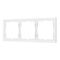 Рамка пластиковая Arlight FRM-NOBE-SFPL-3-WH 054219