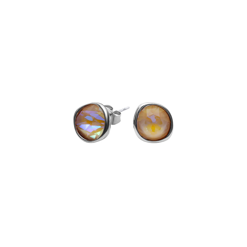 Серьги-пусеты Fiore Luna Light Grey D. A1909.2.1 BW/S