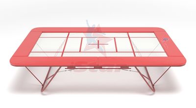 Батут Гимнастический - гнутая рама (овальный профиль) - тренировочная сетка