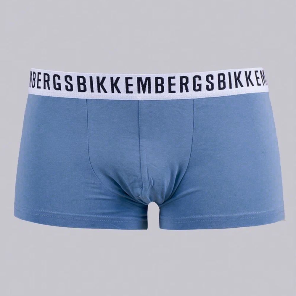 Набор мужских трусов боксеров 3в1 (черные, голубые, зеленые) Bikkembergs BKK61UTR04TR