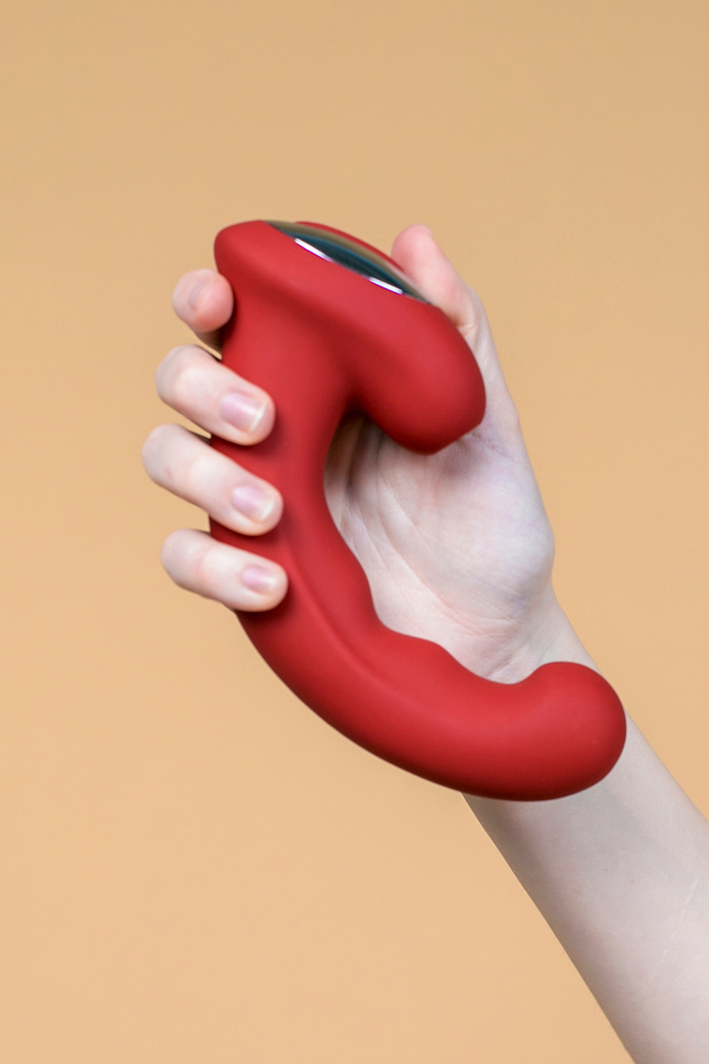 Вакуумный клиторальный стимулятор с отростком Phoenix, цвет Бордовый (INFINITE) (One Size)