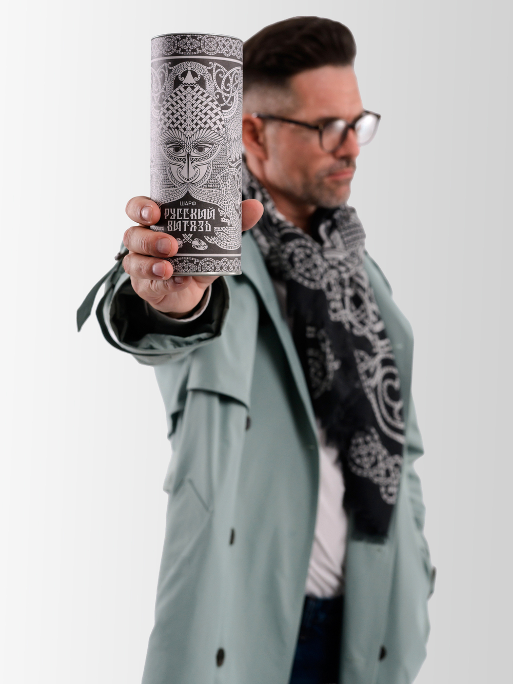 Шарф/ Палантин «Русский витязь»