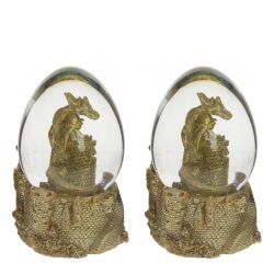 GAEM Фигурка декоративная в стекл.шаре "Дракон", D 7 см, L7,5 W7 H10,5 см, 2в.