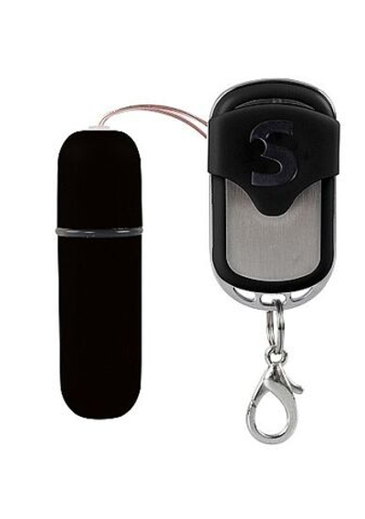 Черная вибропуля Remote Vibrating Bullet с пультом ДУ (Цвет: черный)