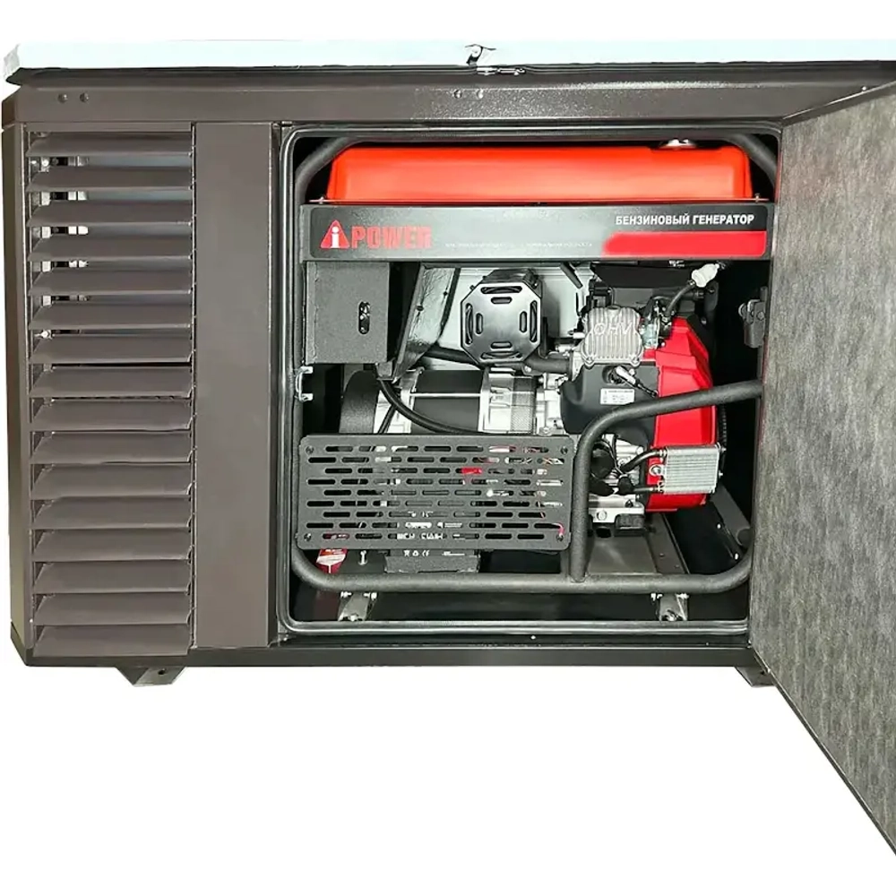 A-iPower A13000EAX бензиновый генератор в зимнем кожухе 1700SS RAL 8019 с блоком АВР 400В/100А (8 pin) 129119/29111