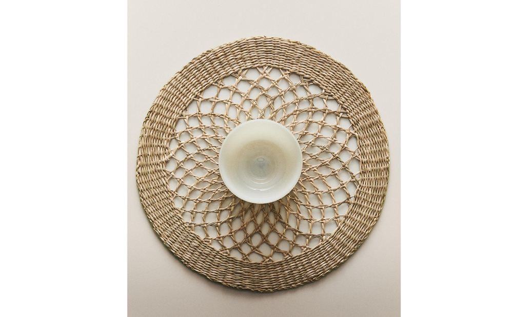 Zara Home сервировочная салфетка из смесовой ткани, диаметр 38 см · 9262/023