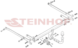 Фаркоп Steinhof M-063 для Mazda CX-30 2019-(паспорт и сертификат в комплекте)(без электрики)