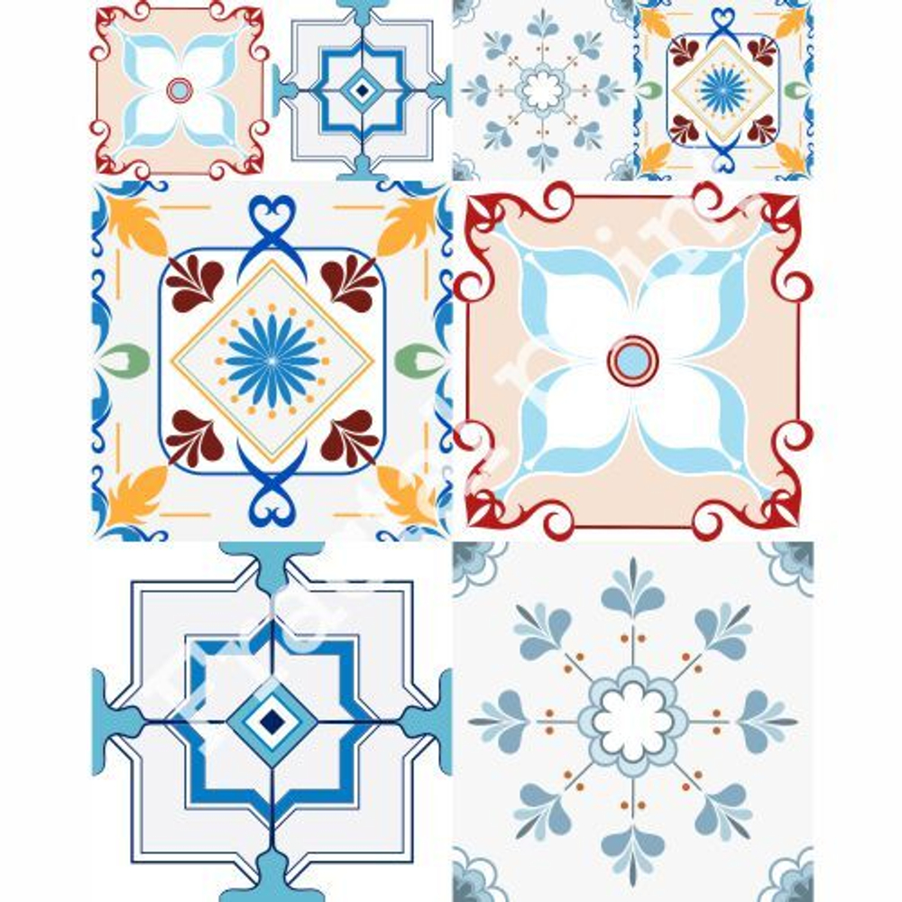 Трансфер для декупажа переводной рисунок для поверхностей для плитки 008