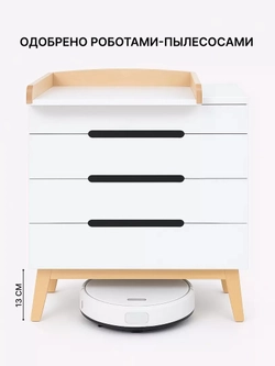 Комод пеленальный Rant Indy Pro 800/4 Cloud White