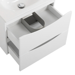 Тумба с раковиной подвесная BelBagno MARINO-CER-MINI-500-2C-SO-BL-P Bianco Lucido, раковина белая BB-8099-3-50