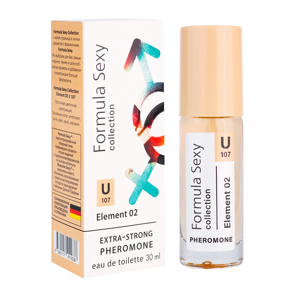 Вода туалетная c феромонами Formula Sexy Element 02 U107 (Формула Секси Элемент 02 U107) – 30ml