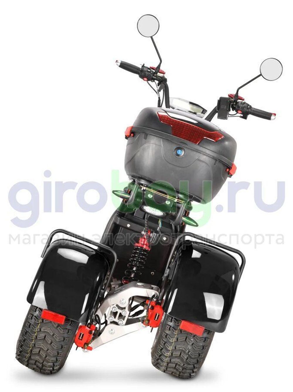 Электроскутер WHITE SIBERIA IKRA 5000w - (Черный) фото 2 фото №4