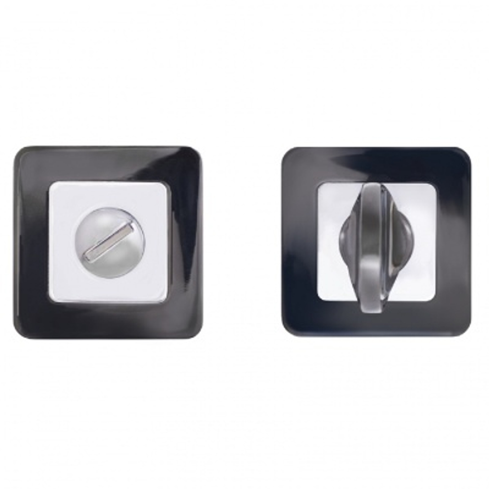 Завертка к ручкам  APT BK-S1 ВТ/СР черн.титан хром Аллюр (10шт/уп)