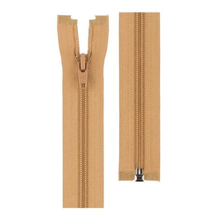 Молния Спираль "GAMMA", р/м, 50 см, однозамковая, №125 т.бежевый