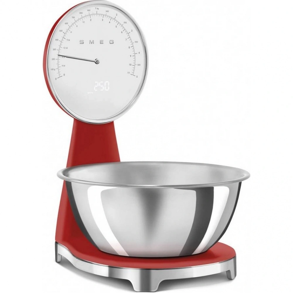 Весы кухонные Smeg KSF01RDWW красный