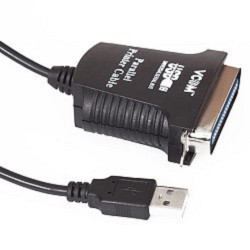 VCOM VUS7052 Кабель-адаптер USB A (вилка) -&gt; LPT (прямое подключение к LPT порту принтера) 1.8m