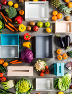 Ящик для хранения tidy&store, 22,4х5,4х8,7 см, голубой