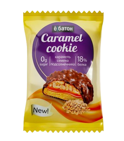 Печенье Ёбатон «Caramel Cookie» в глазури, 45 г