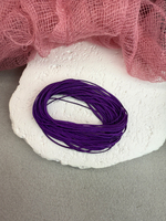 Шнур для плетения браслетов 0,6 мм, Темно-фиолетовый (5 м)