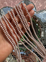 "Жемчуг круглый" 4мм, "Майорка. Имитация" (нить)