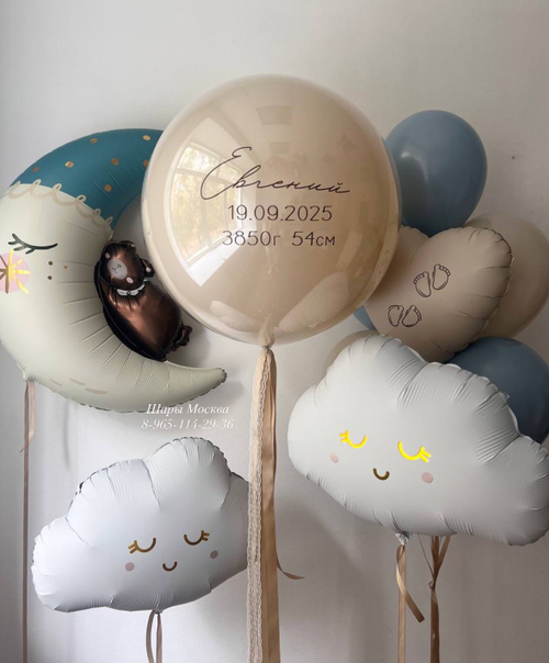 Набор воздушных шаров на выписку из роддома