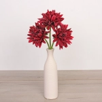 Цветы искусственные «Natur» 34см Хризантемы 3шт бордовые