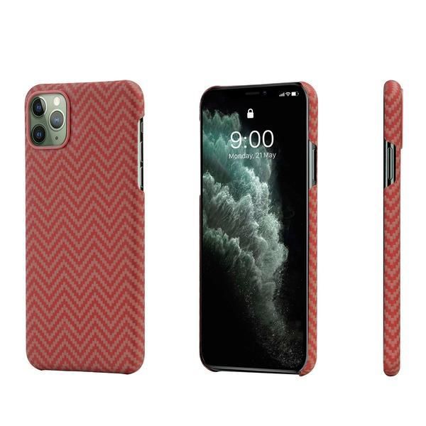 Чехол Pitaka MagEZ Case для Apple iPhone 11 Pro (Red/Orange Herringbone)
