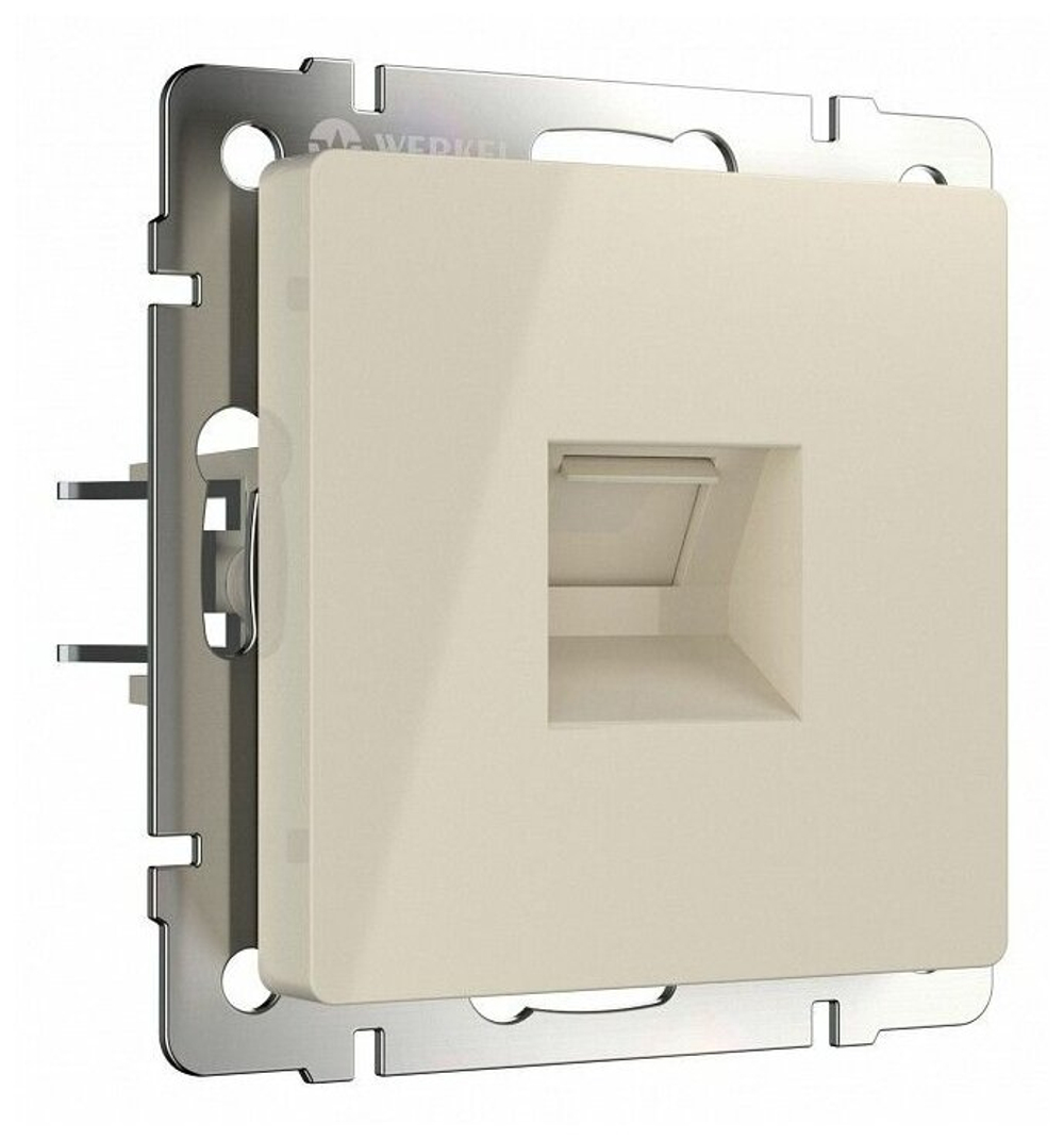 Розетка телефонная RJ-11 без рамки Werkel слоновая кость W1182003