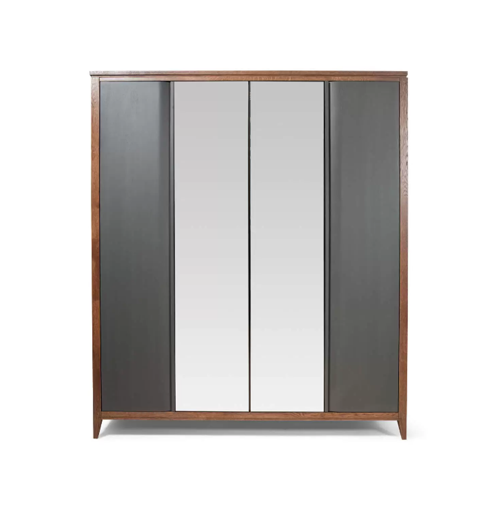 АСПЕН Шкаф для платья и белья ГМ 8221-10/дуб (АНТРАЦИТ/ТАБАК)