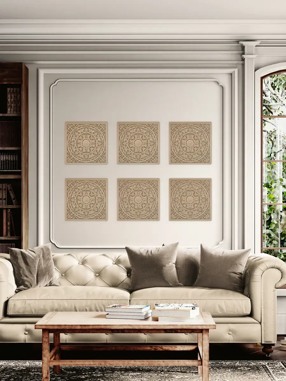 Панно на стену для интерьера 49*49 см