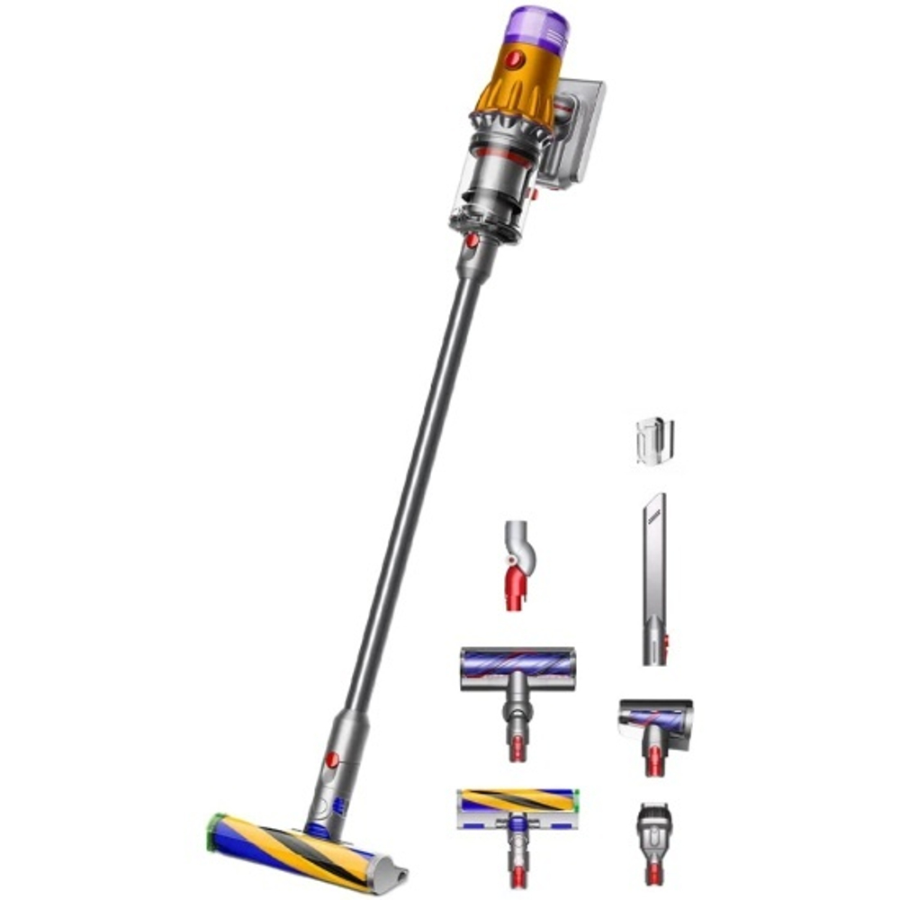 Вертикальный пылесос Dyson V12 Detect Slim Absolute, SV46 Yellow Nickel,