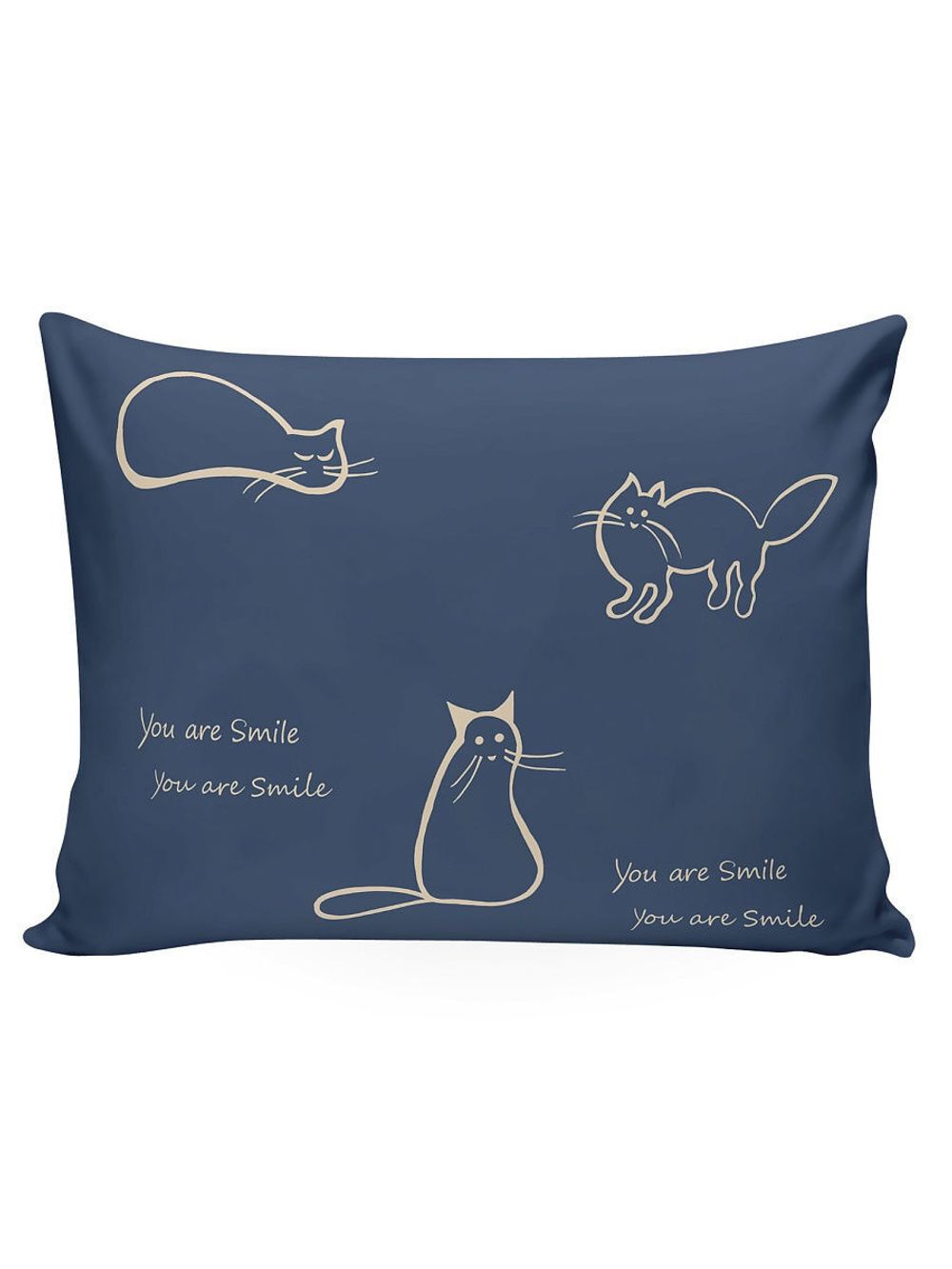 Постельное белье перкаль Сказка "Котики/Котики (компаньон)" 1,5-сп Наволочка 50х70 см 1 шт Простынь 150x215 см Пододеяльник 145x215 см