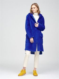 Шуба женская чебурашка тедди эко, SilverFox (арт. S1206rm012pz)