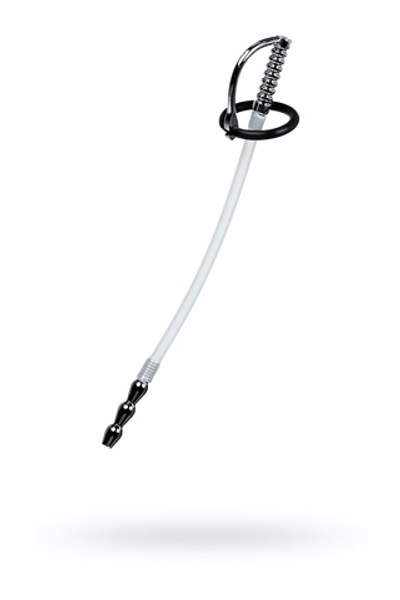 Уретральный катетер силиконовый со сменными фиксирующими кольцами 18 см