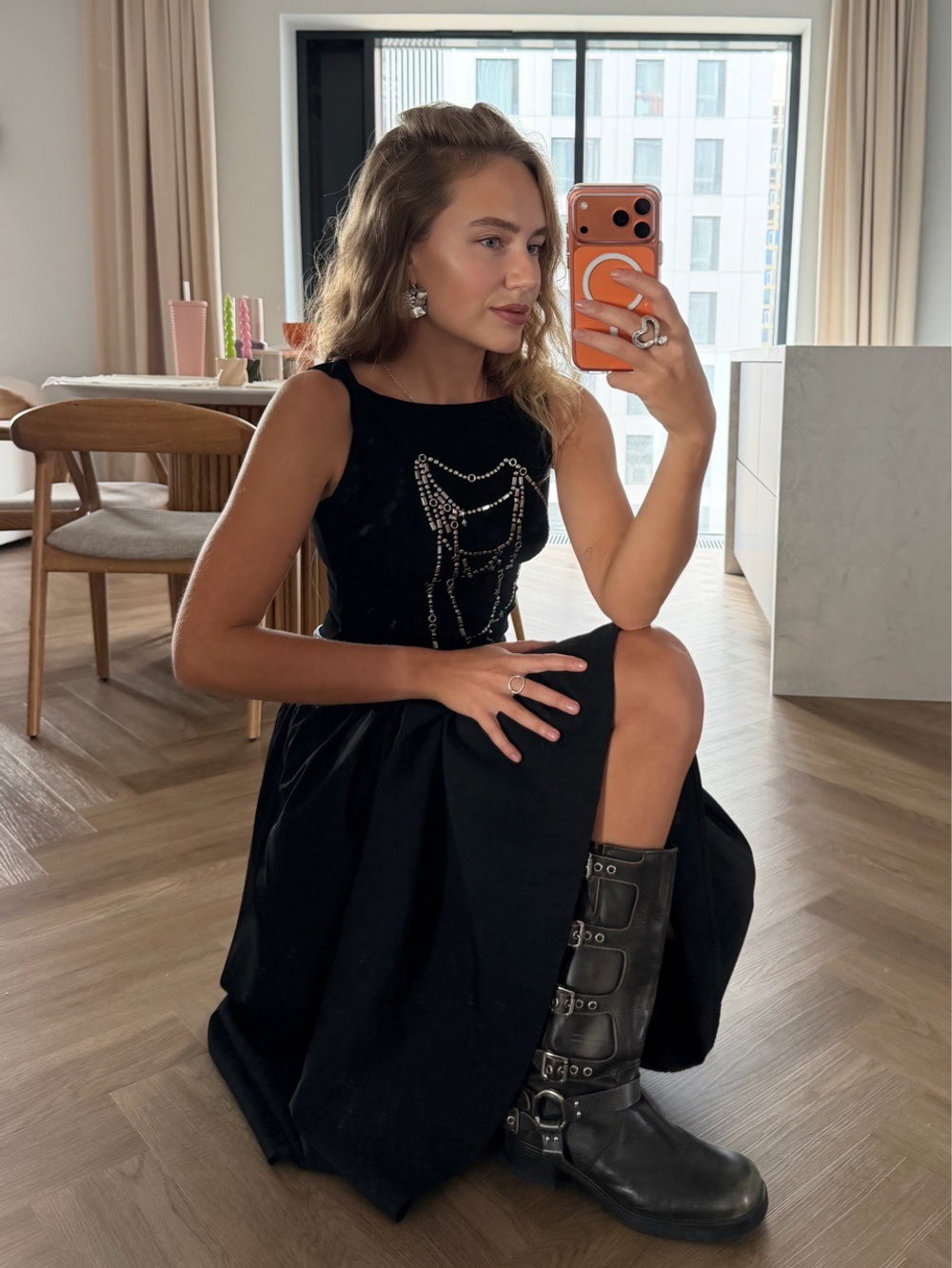 Платье Rock star черный