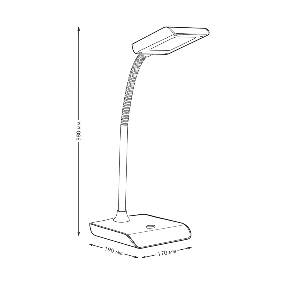 Св-к Gauss LED настольный GTL101 8W 550lm 4000K 220-240V белый с черным GT1012